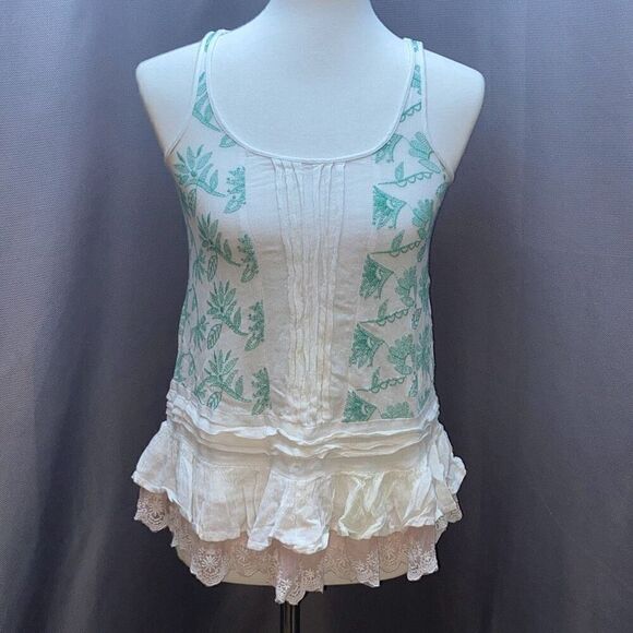 Anthropologie Lilka Boho Sinaloa halter tank top shirt XS - Picture 2 of 8